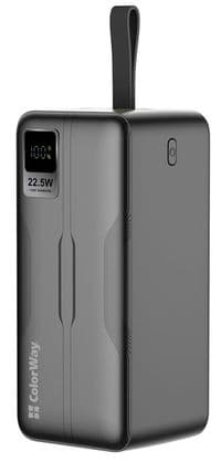 Батарея універсальна ColorWay 50 000 mAh PD/18W, QC3.0/22.5, Digital Display, Black (CW-PB500LPC5BK-PDD)