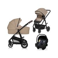 Коляска Lionelo 3 в 1 BIANKA 3IN1 BEIGE SAND (ЛО-БИАНКА 3В1 БЕЖЕВЫЙ ПЕСОК)
