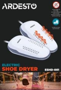 Сушіння для взуття електричне Ardesto, потужність 10Вт, функція озонування, білий+сірий