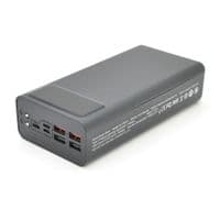 PowerBank 40000mAh, Input:5V / 2.5A, 9V / 2A, 12V / 1.5A (Micro, Type-C, Lightning), Output:5V / 4.5A, 5V / 3A ,9V / 2A, 12V / 1.5A (2хUSB,Type-C), Q44,plastic,Black