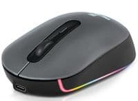 Миша REAL-EL RM-470W Rechargeable Wireless, Black, бездротова, Type-C, BT, RGB, оптична, 2400 dpi, 3 кнопки