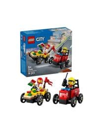 Конструктор LEGO City «Пицца-авто против пожарной машины» Набор гонок