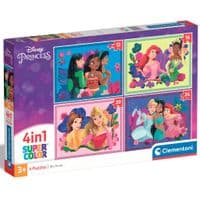 Пазл Clementoni 4 в 1 Princess, 12,16,20 и 24 элемента (21517)