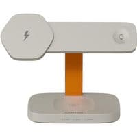 Бездротовий зарядний пристрій CANYON HEXAGON WCS-310 3in1 LightGrey/Orange