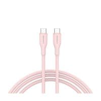 Кабель CANYON CC60SC10 C-C 60W 1m Silicon Pink Sand