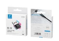 Адаптер SkyDolphin OT08 Mini USB Type-C - USB (F/M) Black (SDADPT-00031)