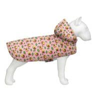 Дождевик для животных WAUDOG Clothes Накидка с капюшоном Авокадо на розовом XL (359-4051)