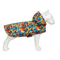Дождевик для животных WAUDOG Clothes Накидка с капюшоном Блоки XXS (354-4056)