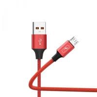 Кабель SkyDolphin S55V Neylon USB - micro USB (M/M), 1 м, Червоний (SDUSB-000439)