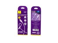 Кабель SkyDolphin S22T Soft Silicone USB - USB Type-C (M/M), 1 м, Фіолетовий (SDUSB-000603)