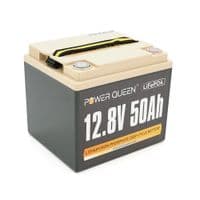 Аккумуляторная батарея LiFePO4 Power Queen 12.8V 50Ah 640Wh, BMS 50A, 198*166*170мм