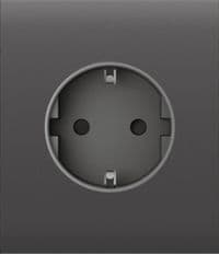 Центральна панель для вбудованої розетки Ajax CenterCover for Outlet Basic, grey