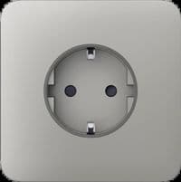Передня панель для вбудованої розетки Ajax SoloCover for Outlet Basic, oyster