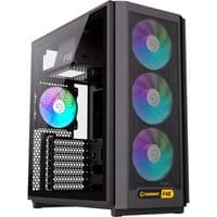 Корпус компьютерный Midi ATX без блока питания X, M-ATX, ITX. (Support BTF),Tempered Glass,Mesh,USB F46 BK