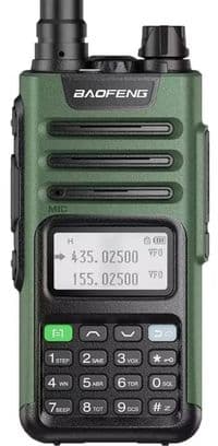 Радіостанція Baofeng UV-13 Pro V2, Green, LCD 320х240, 2.4", UHF：400~520 МГц; VHF:136~174 МГц, ємність каналу 999, 8800 мАг