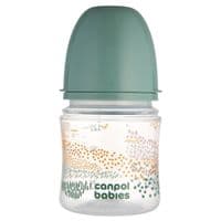 Пляшечка для годування Canpol babies Easystart MOUNTAINS антиколікова з широким отвором 120 мл зелена (35/242_gre)