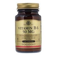 Витамин Solgar Витамин В6, Vitamin B6, 50 мг, 100 таблеток (SOL-03100)