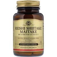 Травы Solgar Грибы Рейши, Шитаке и Митаке, Reishi Shiitake Maitake, 50 к (SOL-02327)