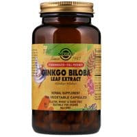 Травы Solgar Экстракт листьев гинкго билоба, Ginkgo Biloba Leaf Extract, 18 (SOL-04132)