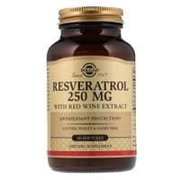 Антиоксидант Solgar Ресвератрол с экстрактом красного вина, 250мг, Resveratrol with (SOL-02484)