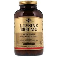 Аминокислота Solgar Лизин 1000 мг, L-Lysine, 250 таблеток (SOL-01702)