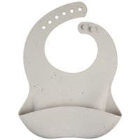 Нагрудничок Canpol babies DOTS силиконовый с карманом, серый (51/029_grey)