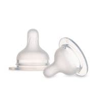 Соска Canpol babies силиконовая к бутылочке S-Shape M (медленная) 2 шт (59/892)