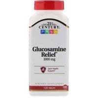 Витаминно-минеральный комплекс 21st Century Глюкозамин, 1000 мг, Glucosamine Relief, 120 таблеток (CEN22215)