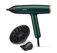 Фен Babyliss Air Power Pro, 1700Вт, 3 режима, диффузор, иониз-я, холл. обдув, зеленый