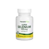 Витаминно-минеральный комплекс Natures Plus Селен с витамином Е, 200 мкг, Super Selenium With Vitamin E, 90 таблеток (NAP-03501)