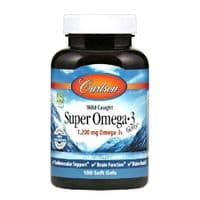 Жирные кислоты Carlson Супер Омега-3, 1200 мг, Super Omega-3, 100 желатиновых капсул (CL1521)