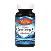 Жирные кислоты Carlson Супер Омега-3, 1200 мг, Super Omega-3, 50 желатиновых капсул (CL1520)