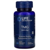Витамин Life Extension Триметилглицин, ТМГ, TMG, 500 мг, 60 вегетарианских капсул (LEX-18596)