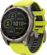 Смарт-годинник Garmin fenix 8 47mm,Saph Solar, BareTi/Graphite,AmpYe/GrphBnd (010-02906-21)