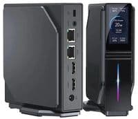 Неттоп Firebat S1, Black, N100 (4x3.4 GHz, 6 Вт), 8Gb DDR4 3200 MHz SO-DIMM, 256Gb SSD NVMe, 1xM.2 2280, UHD Graphics, WiFi 6, Bluetooth 4.2, 2xGLan, 2xUSB 3.0 / 2xUSB 2.0, 2xHDMI, РК екран, Windows 11 Pro