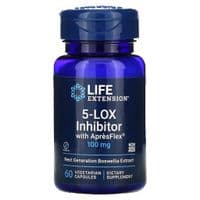 Травы Life Extension Ингибитор 5-LOX, Экстракт босвелии, 100 мг, 5-LOX Inhibitor with ApresFle (LEX-16396)