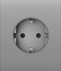 Центральная панель для встроенной розетки Ajax CenterCover for Outlet Basic, fog