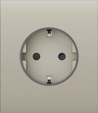 Центральна панель для вбудованої розетки Ajax CenterCover for Outlet Basic, ivory