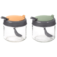 Спецівниця HEREVIN 2024 Colours Conical Spice Jar з ложкою MIX 0.3 л (131018-150)