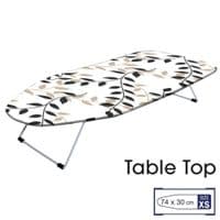 Гладильная доска Casa Si Table Top 73x30 White/Black Leaves (CS95159P168) (DAS302389)