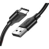 Кабель USB 2.0 AM-Type-C M, 0,5 м, 3.0A, (18W) Nickel Plating Черный, US287 UGREEN