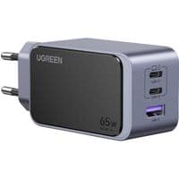 Зарядное устройство 3xUSB 65W (2xUSB-C+USB-A) Gan Nexode Fast Charger Серый X553 Ugreen