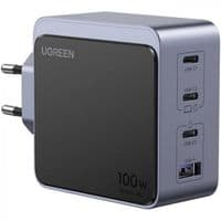 Зарядное устройство 4xUSB 100W (3xUSB-C+USB-A) Gan Nexode Fast Charger Серый X553 Ugreen