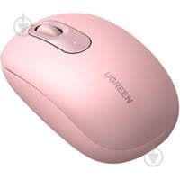 Мишка UGREEN 2.4GHz MU105, бездротова, 4000dpi., 3кн., Рожева