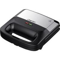 Мультимейкер Liberton LSM-5106, Black/Grey, 800W, 4в1 гриль, трикутні сендвічі 4шт, бельгійські вафлі 2шт, горішки 12шт, антипригарне покриття, індикатор живлення та готовності, автоматичний контроль температури