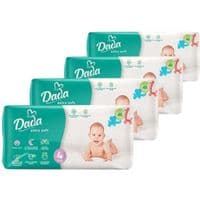 Підгузки Dada Extra Soft Розмір 4 MAXI (7-18 кг) 4 упаковки по 46 шт (184 шт) (4820174989552)