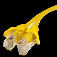 Патч-корд литий жовтий 5е UTP RJ45 1м