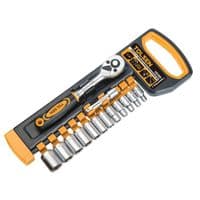 Набір інструментів Tolsen Профі, набір торцевих головок 1/4", 14шт, CrV