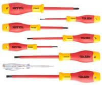 Викрутка Tolsen Premium, набір 8шт, діелектрична, для робіт під напругою 1000В