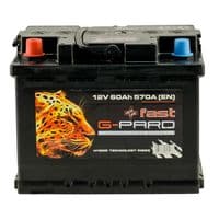 Автомобильный аккумулятор G-Pard 60 Аh/12V Fast (TRC060-F01)